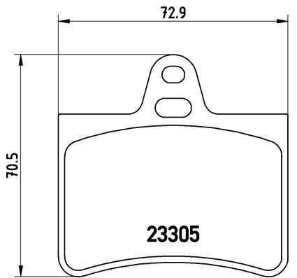 BREMBO BREP61073 fékbetét készlet, tárcsafék