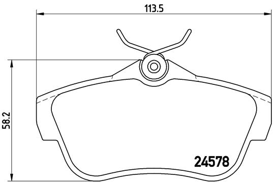 BREMBO P61095 Fékbetét készlet, tárcsafék