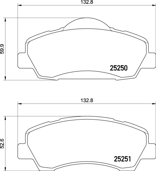 BREMBO BREP61138 fékbetét készlet, tárcsafék