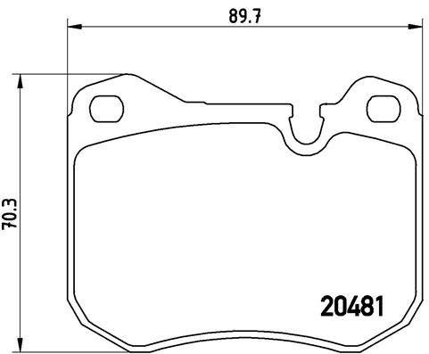 BREMBO 1001063089 P65002 - Első fékbetét készlet