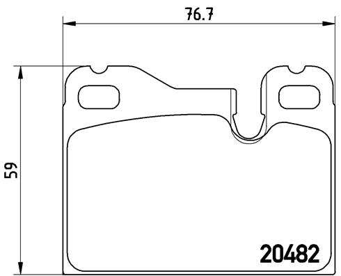 BREMBO BREP65003 fékbetét készlet, tárcsafék