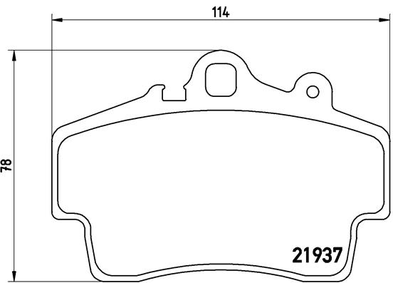 BREMBO BREP65007 fékbetét készlet, tárcsafék