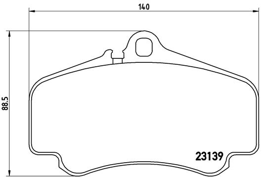 BREMBO BREP65011 fékbetét készlet, tárcsafék