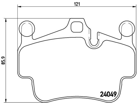 BREMBO BREP65015 fékbetét készlet, tárcsafék