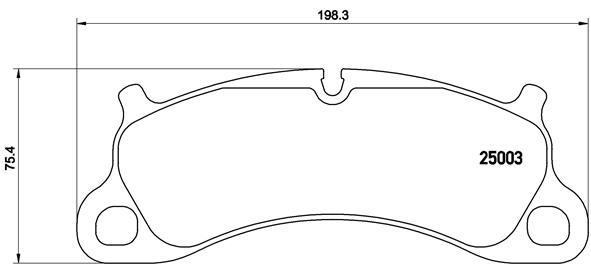 BREMBO BREP65025 fékbetét készlet, tárcsafék