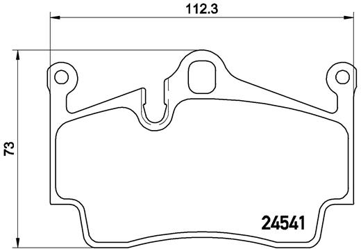 BREMBO BREP65028 fékbetét készlet, tárcsafék