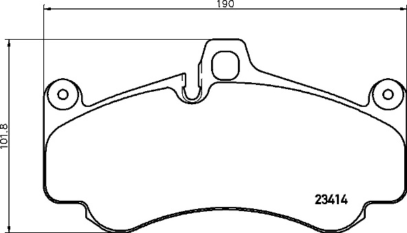 BREMBO BREP65032 fékbetét készlet, tárcsafék