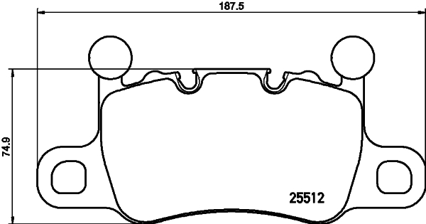 BREMBO BREP65038 fékbetét készlet, tárcsafék