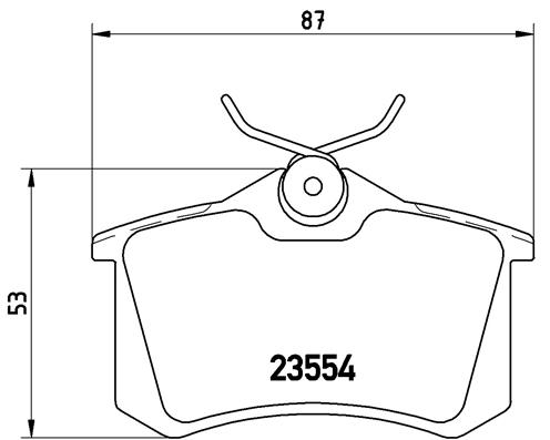 BREMBO BP68024 Fékbetét készlet, tárcsafék