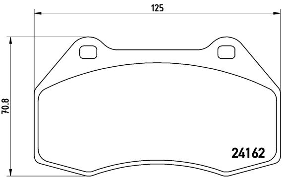 BREMBO BREP68036 fékbetét készlet, tárcsafék