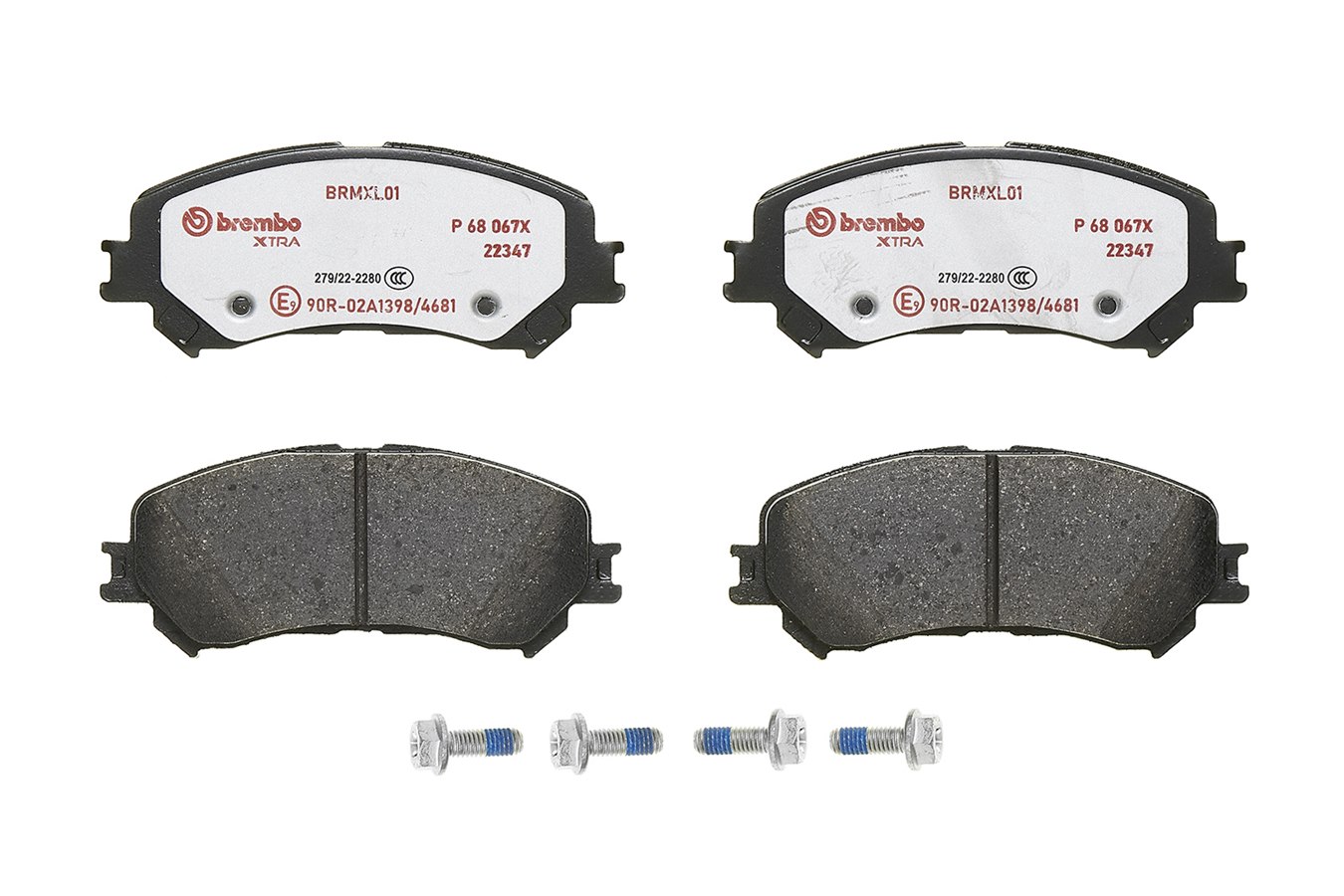 BREMBO BREP68067X fékbetét készlet, tárcsafék