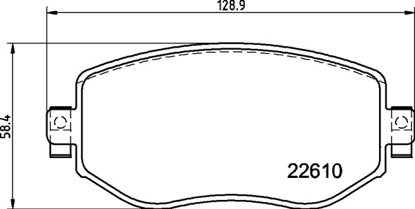 BREMBO BREP68068X fékbetét készlet, tárcsafék