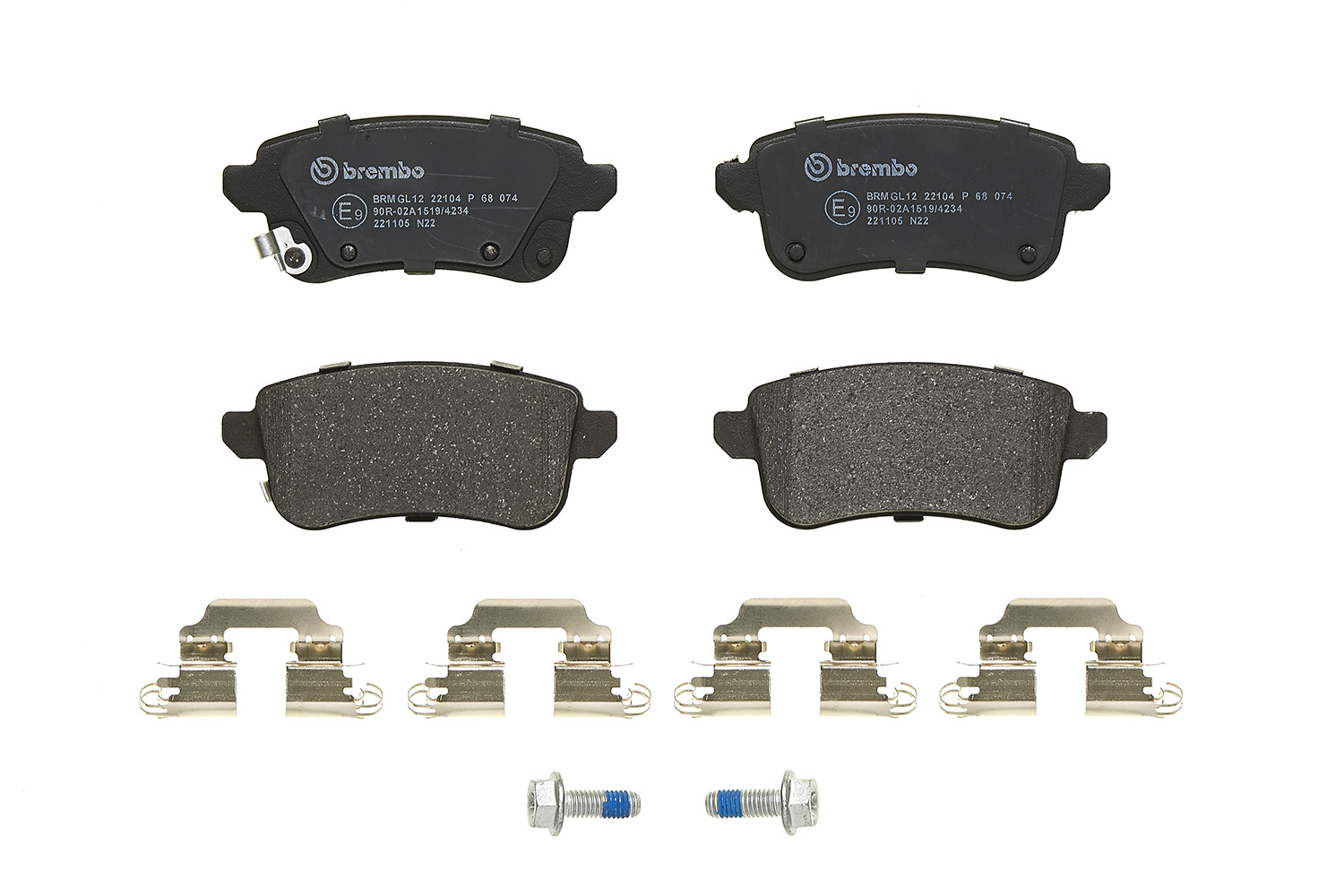 BREMBO BREP68074 fékbetét készlet, tárcsafék