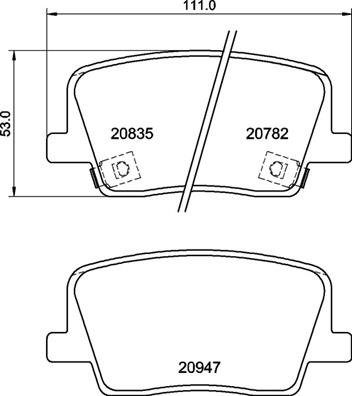 BREMBO BREP77003 fékbetét készlet, tárcsafék