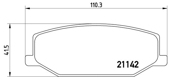 BREMBO BREP79001 fékbetét készlet, tárcsafék