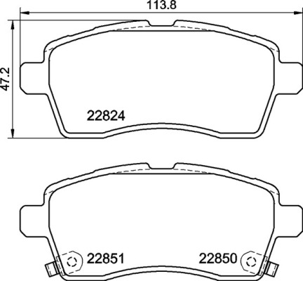 BREMBO P79037 FĂŠkbetĂŠt kĂŠszlet, tĂĄrcsafĂŠk