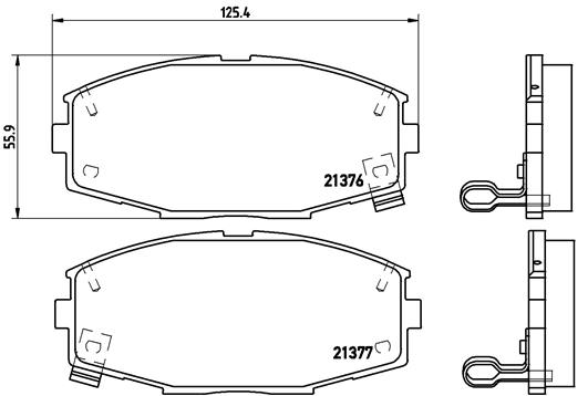 BREMBO 1001063208 P83020 - Első fékbetét készlet