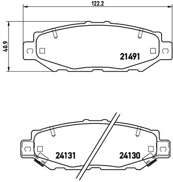 BREMBO BREP83038 fékbetét készlet, tárcsafék