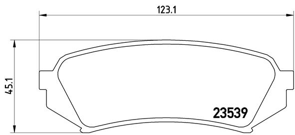 BREMBO BP83049 Fékbetét készlet, tárcsafék