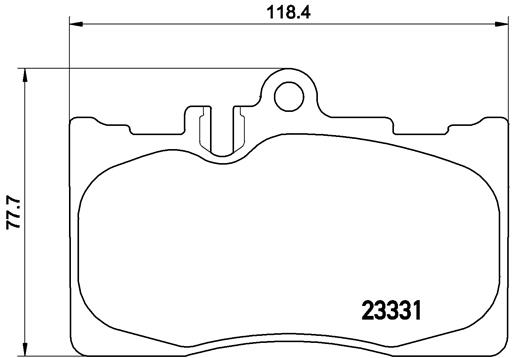 BREMBO BREP 83 058 Fékbetét