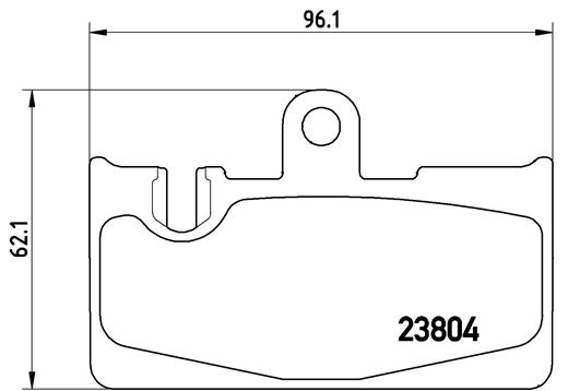 BREMBO BREP83059 fékbetét készlet, tárcsafék