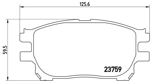 BREMBO BREP83070 fékbetét készlet, tárcsafék