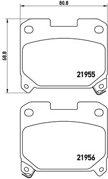 BREMBO BREP83091 fékbetét készlet, tárcsafék