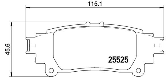 BREMBO BREP83132 fékbetét készlet, tárcsafék