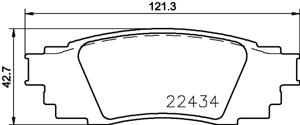 BREMBO BREP83160 fékbetét készlet, tárcsafék