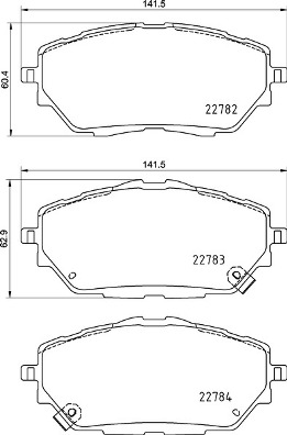 BREMBO BREP83171 fékbetét készlet, tárcsafék