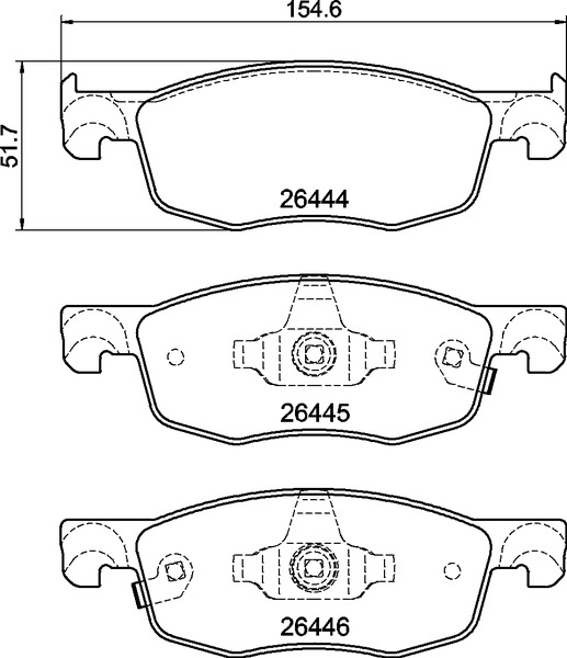 BREMBO BREP83185 fékbetét készlet, tárcsafék