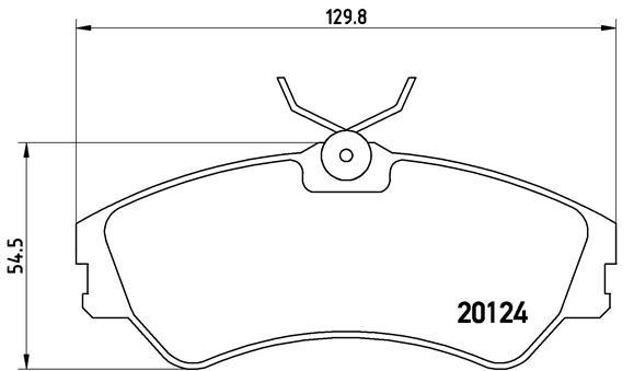 BREMBO BP85028 Fékbetét készlet, tárcsafék