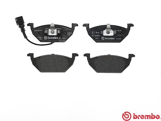 BREMBO BP85072 Fékbetét készlet, tárcsafék