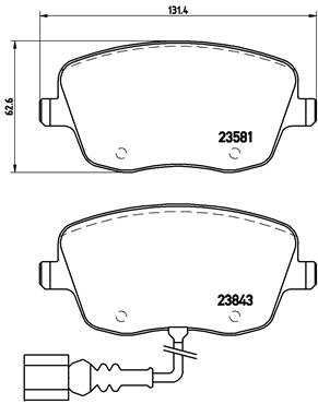 BREMBO 1001063374 P85077 - Első fékbetét készlet