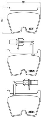 BREMBO BREP85078 fékbetét készlet, tárcsafék