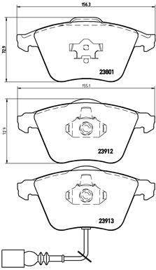 BREMBO 1001063376 P85079 - Első fékbetét készlet