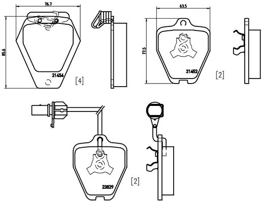 BREMBO 1001063390 P85096 - Első fékbetét készlet