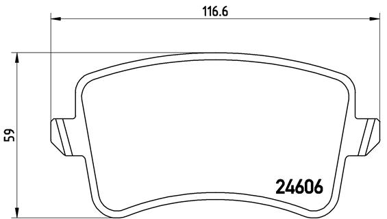 BREMBO BREP85100 fékbetét készlet, tárcsafék