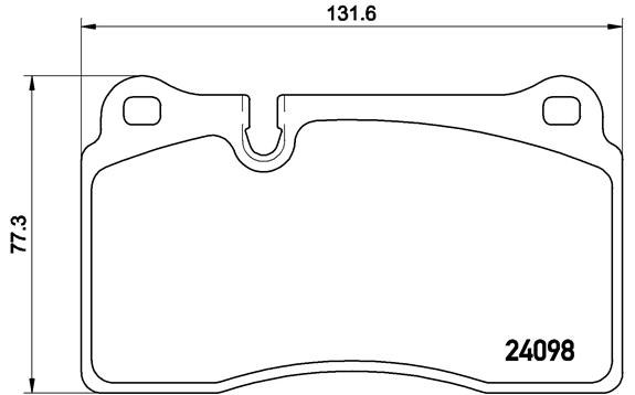 BREMBO  fékbetét készlet, tárcsafék