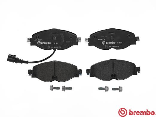 BREMBO P85126 Fékbetét készlet, tárcsafék