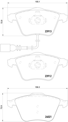 BREMBO P85129X FĂŠkbetĂŠt kĂŠszlet, tĂĄrcsafĂŠk