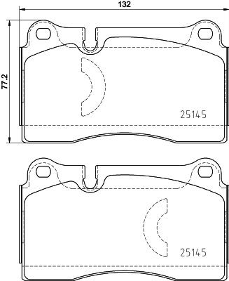 BREMBO BREP85159 fékbetét készlet, tárcsafék