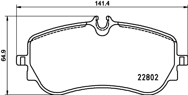 BREMBO BREP85172 fékbetét készlet, tárcsafék