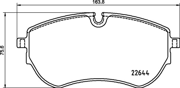 BREMBO BREP85173 fékbetét készlet, tárcsafék