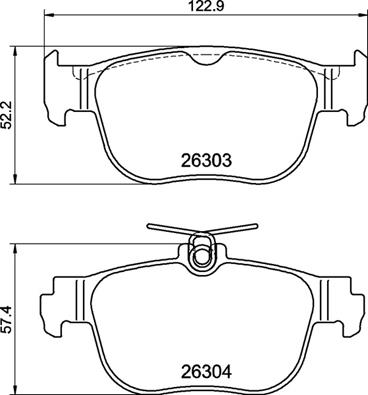 BREMBO BREP85189 fékbetét készlet, tárcsafék