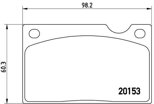 BREMBO P86003 Fékbetét készlet, tárcsafék