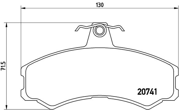 BREMBO PA6024 Fékbetét készlet, tárcsafék