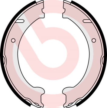 BREMBO BRES 86 510 Fékpofakészlet kézifékhez, rögzítőfékhez, dobfékhez