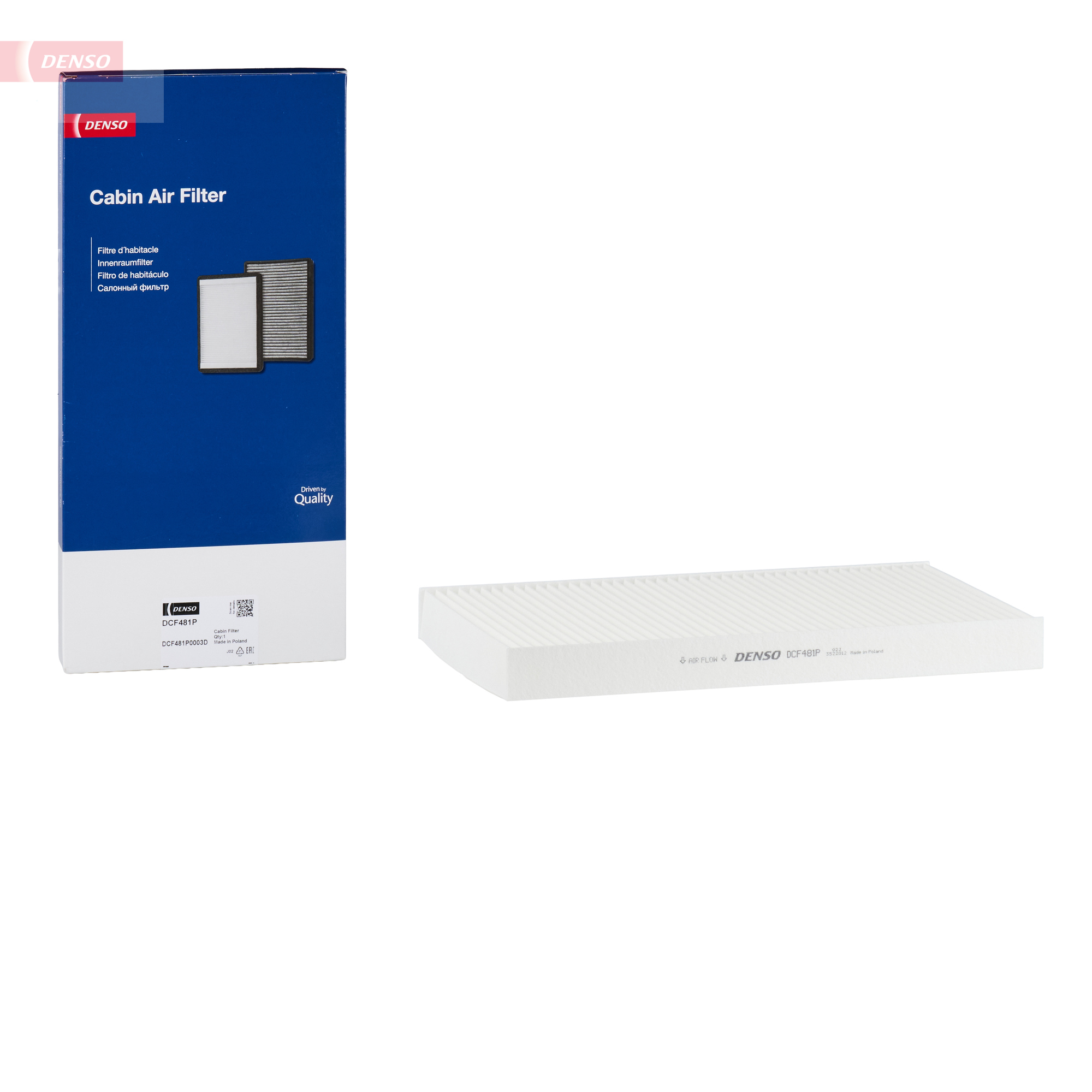 DENSO DENDCF481P Pollenszűrő, utastérszűrő