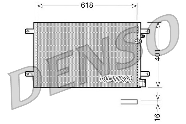 DENSO DENDCN02006 kondenzátor, klíma
